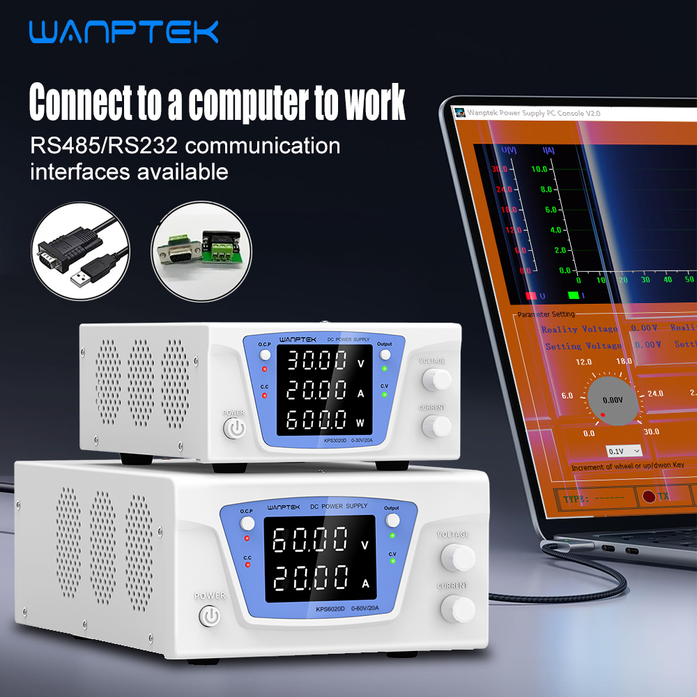 Wanptek RS485/RS232 Lab Progra - огляд і ціна Programmable Dc Power Supply 60V 10A